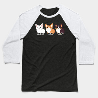 Corgi Chart Baseball T-Shirt