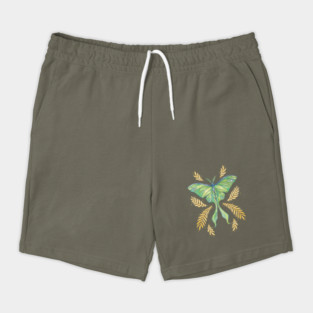 Watercolor Luna Moth Shorts