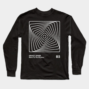 Grace Jones / Slave To The Rhythm / Minimal Graphic Design Tribute Long Sleeve T-Shirt