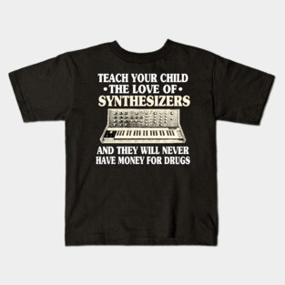 Modular Synthesizer Synth ADSR Analog Funny Drugs Kids T-Shirt
