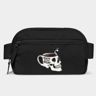 Death Before Decaf Skull Bag