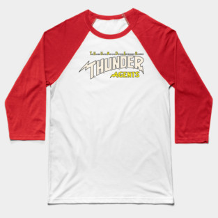 Thunder Agents logo - white Baseball T-Shirt