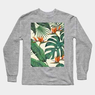 Tropical Forest Pattern Long Sleeve T-Shirt