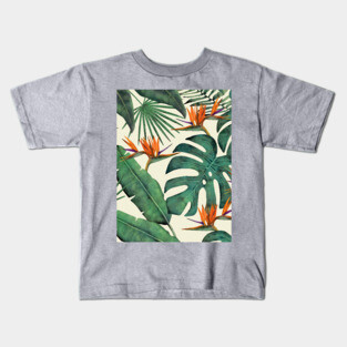 Tropical Forest Pattern Kids T-Shirt