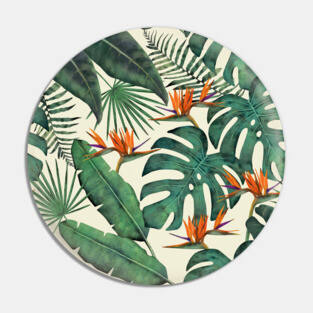 Tropical Forest Pattern Pin