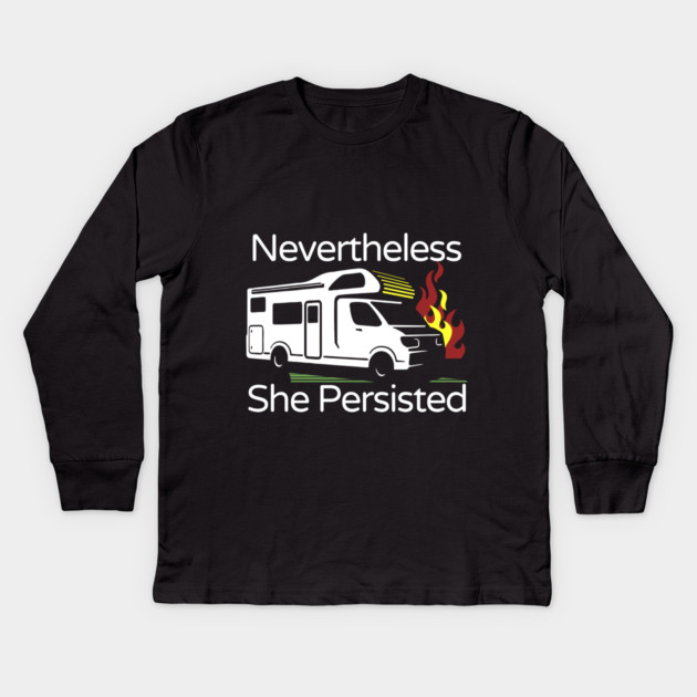 Nevertheless She Persisted Kids Long Sleeve T-Shirt by belownormal