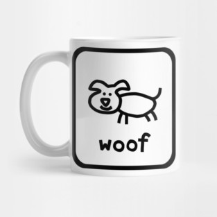 Self Portrait Dog Outline Mug