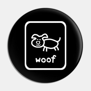 White Line Minimal Self Portrait by Dog Pin