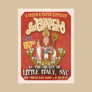 Feast of San Gennaro Throwback T-Shirt