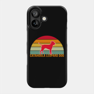 Catahoula Leopard Dog Vintage Silhouette Phone Case