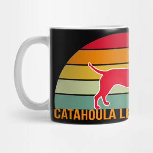 Catahoula Leopard Dog Vintage Silhouette Mug