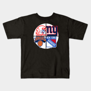 New York Sports Teams Custom Kids T-Shirt