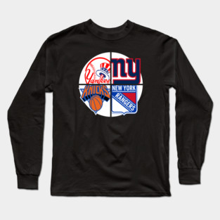 New York Sports Teams Custom Long Sleeve T-Shirt
