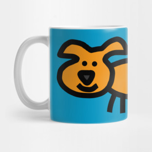 Cute Animals for Kids Minimal Puppy Dog Mug