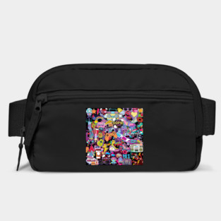 Collage 90s Kid Sticker Collection Wall Bag