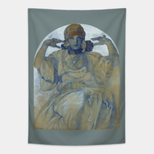 Portrait of Jaroslava Tapestry