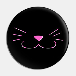 Cat Face Mask Pin