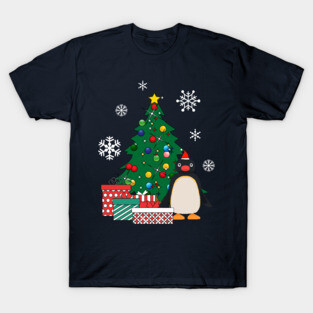 Pingu Around The Christmas Tree T-Shirt