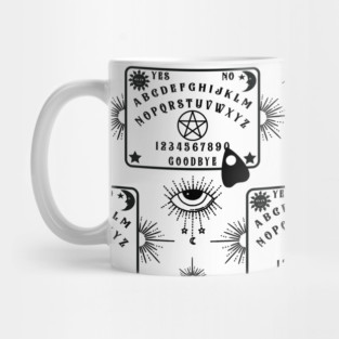 Ouija Spirit Board Pattern by Cheeky Witch Mug