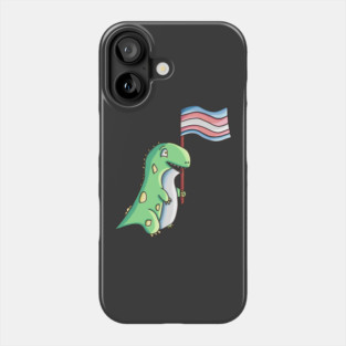 T-Rex For Trans Rights Funny Trans Pride Design Phone Case