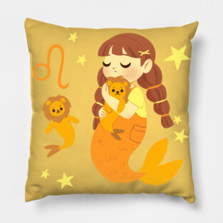 Leo Mermaid Pillow