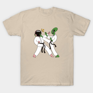 Alien Astronaut Space Karate T-Shirt