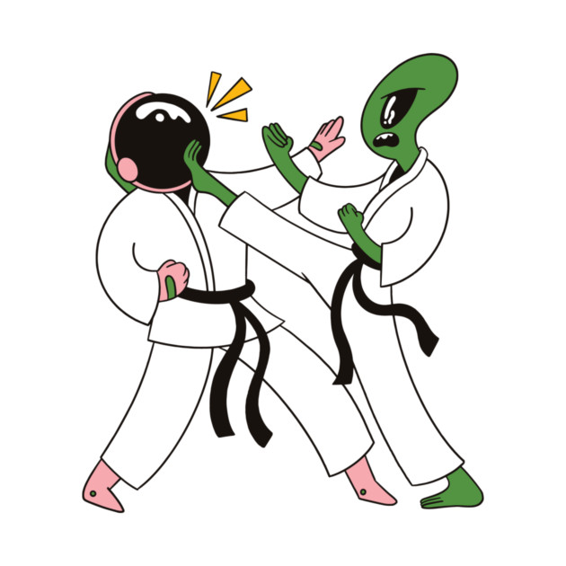 Alien Astronaut Space Karate by Cosmo Gazoo