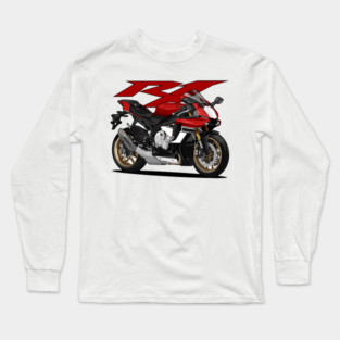 Yamaha YZF R1 Red Bike Long Sleeve T-Shirt