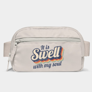 Funny Swell With My Soul Retro Grunge Christian Pun Bag