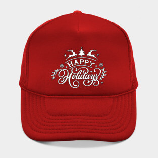Happy Holidays Hat