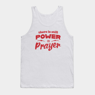 Power In Prayer - Red Tank Top