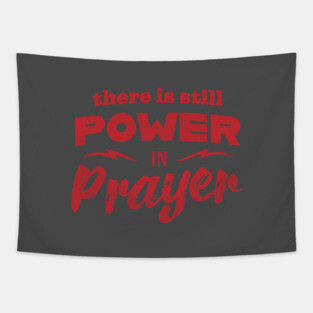 Power In Prayer - Red Tapestry