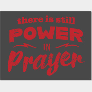 Power In Prayer - Red Posters and Art