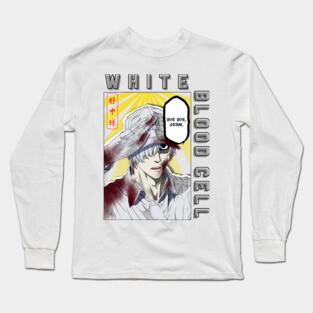 Cells at work White blood cell w. BACK PRINT Long Sleeve T-Shirt