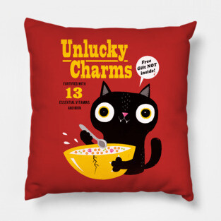 Cat: Unlucky Charms Pillow
