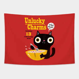 Cat: Unlucky Charms Tapestry