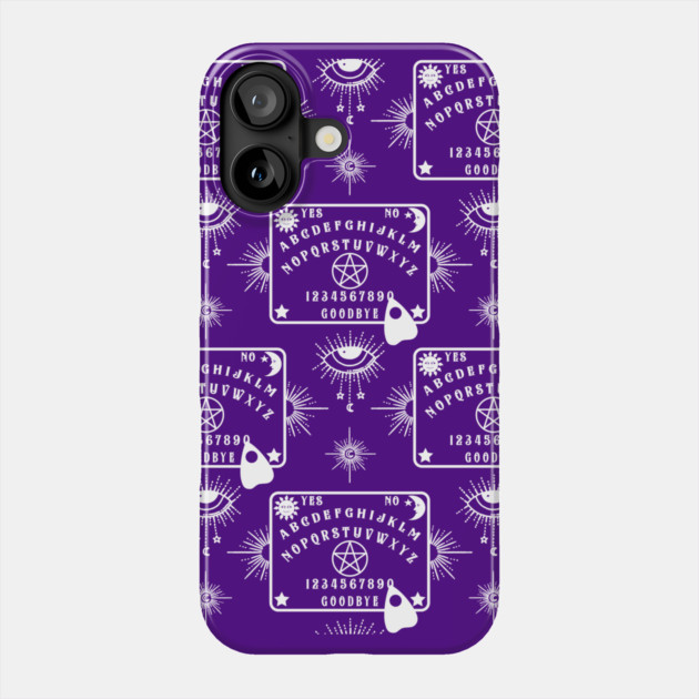 Purple Ouija Spirit Board Pattern by Cheeky Witch Phone Case by Cheeky Witch