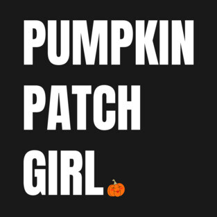 Pumpkin Patch Girl - Minimalist Design with a Pumpkin T-Shirt