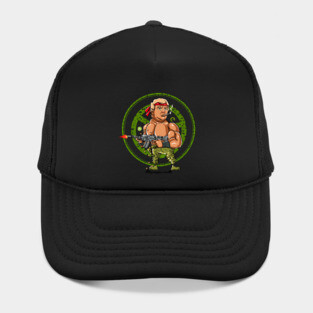 Donald Trump as Rambo Hat