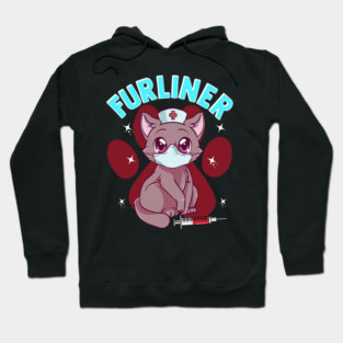 Cute Kawaii Nurse Kitten Furliner Gift Hoodie