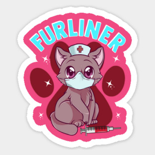 Cute Kawaii Nurse Kitten Furliner Gift Magnet