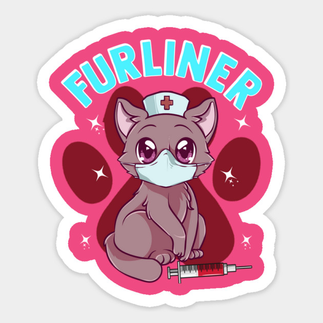 Cute Kawaii Nurse Kitten Furliner Gift Magnet by creative