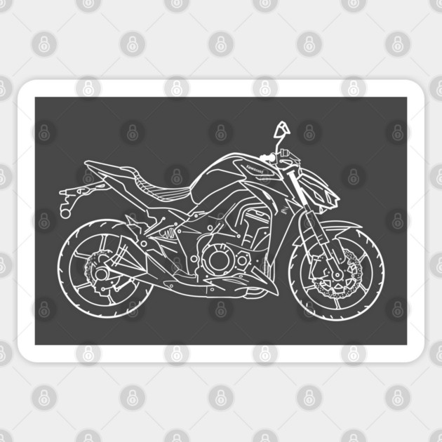 Kawasaki Z1000 Sticker by Aurealis