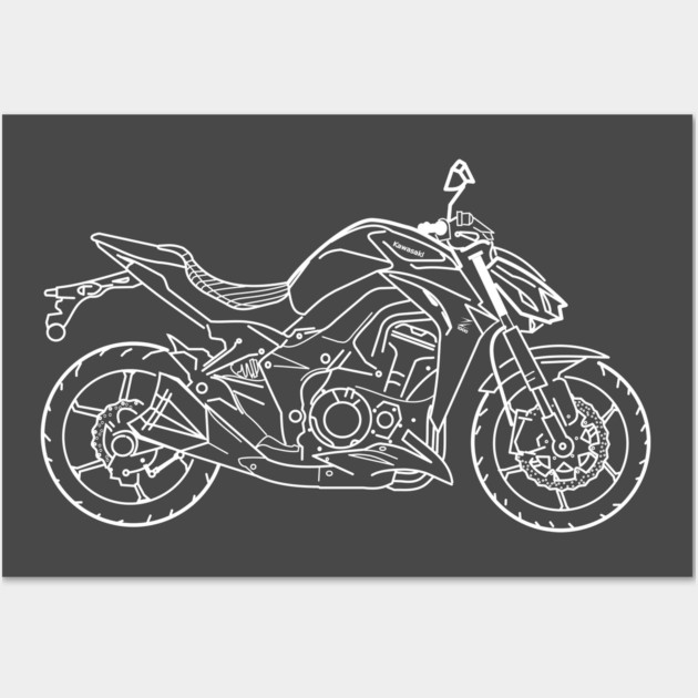 Kawasaki Z1000 Wall Art by Aurealis