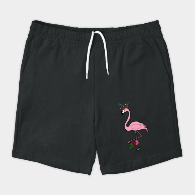Flamingo Christmas, Deer Antlers, Festive Gift by logiamerch