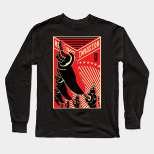Robot Invasion Long Sleeve T-Shirt