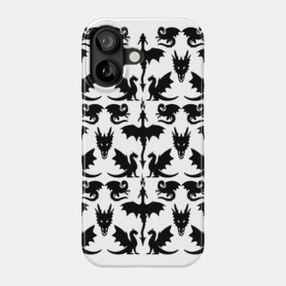 Black Dragons Pattern Cheeky Witch® Phone Case