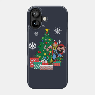 Thor Around The Christmas Tree Phone Case
