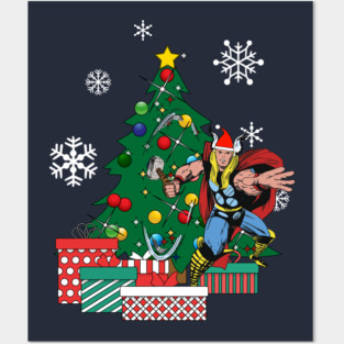 Thor Around The Christmas Tree Posters and Art