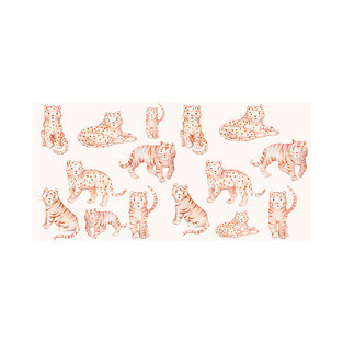 Big Cats Kawaii Leopard Panther Cheetah Tiger T-Shirt